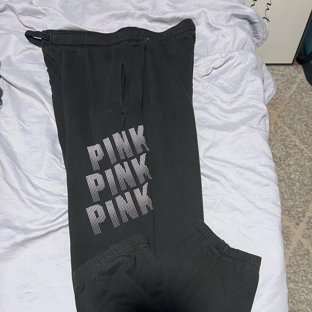 PINK black jogger sweatpants
